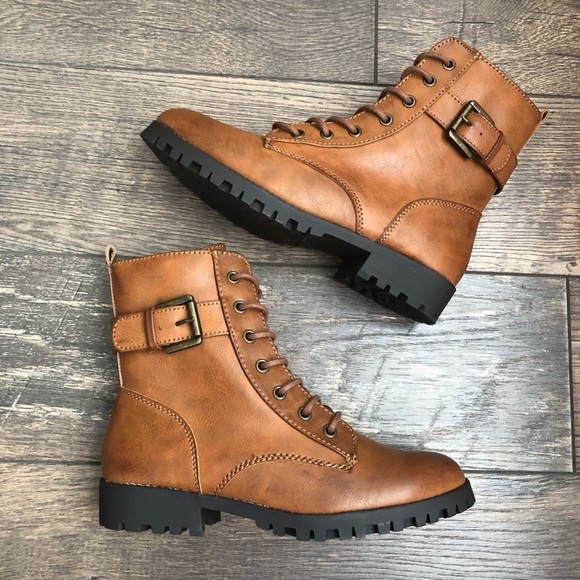 SO Shoes - ✨LAST ONE✨SO Brown Combat Boots